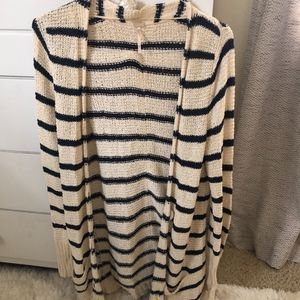 FREE PEOPLE BEACH STRIPED CARDIGAN